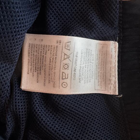 Mens Adidas Navy Blue XL Straight Track Pants Elastic Waist Pockets - Picture 12 of 13